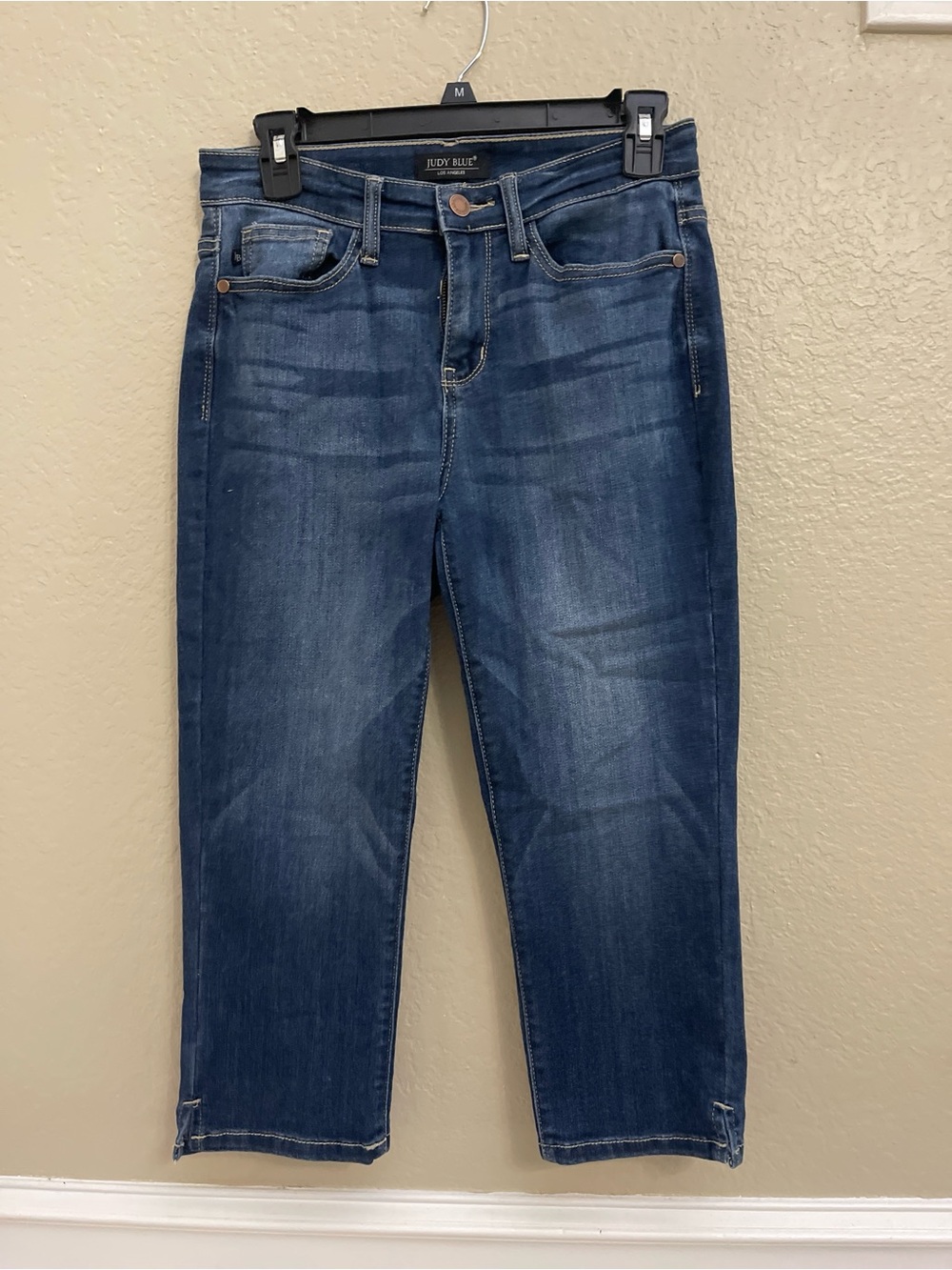 Judy Blue Skinny Fit Capri Jeans Dark Wash Stretch Size 5/27